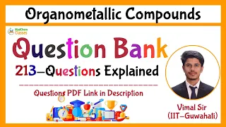 Organometallic Chemistry Question Bank|organometallic compounds|organometallics inorganic chemistry