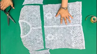 Throw away your old hand-knitted cardigan after watching this video.