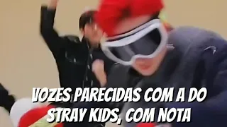 VOZES PARECIDAS COM A DO STRAY KIDS 🇧🇷😦