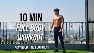 10 MIN FULL BODY WORKOUT AT HOME (Fat burning & HIIT)