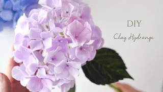 DIY Clay Hydrangea Flower