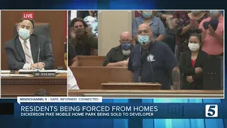 Residents of mobile home park make emotional plea to Metro City Council