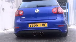 VW Golf Mk 5 R32 Full Milltek System Launch control