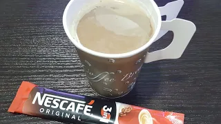 How to prepare Nescafe 3 in 1 Coffee in less than 1 Minute...