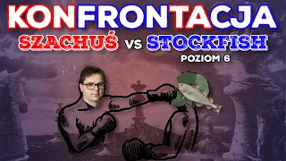 PROGRAM SZACHOWY SZACHUŚ vs PROGRAM SZACHOWY STOCKFISH - poziom 6 || lichess.org
