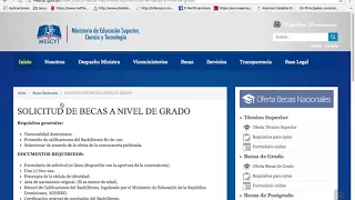 Instructivo para becas nacionales UASD