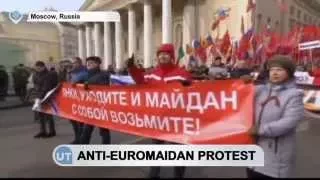 Moscow Anti-Ukrainian Euromaidan Revolution Protest: Attracts thousands of Putin supporters