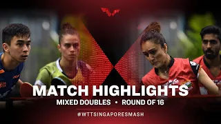 Vitor Ishiy/Bruna Takahashi vs Sathiyan Gnanasekaran/Manika Batra | XD | Singapore Smash 2022 (R16)