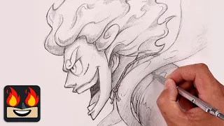 How To Draw Luffy Gear 5 | One Piece Sketch Tutorial