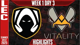 TH vs VIT Highlights | LEC Summer 2023 W1D3 | Team Heretics vs Team Vitality