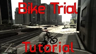GTA 5. Bike Trial Tutorial / Обучение езде по стенам