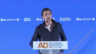 Jantar da AD - Aliança Democrática, em Mafra, com o cabeça de lista às eleições europeias, Sebast…