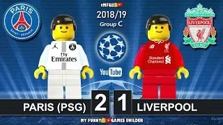 Paris Saint-Germain PSG vs Liverpool 2-1 • Champions League 2019 (28/11/2018) Goals Highlights Lego