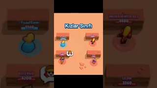 Kızlar Vs Erkekler Sınıfı - Brawl Stars #shorts