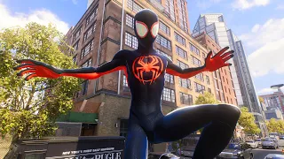 Playing As Miles Morales in University + Across the Spider-Verse Suit Combat