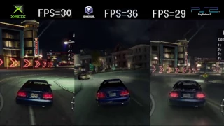 NFS Underground 2 Frame Rate PS2 vs Xbox vs GC [6GCW]