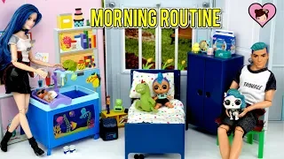 LOL Punk Boi Family Morning Routine  - Custom LOL Surprise Barbie Dolls