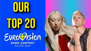 TOP 20 Eurovision 2024 RANKING #eurovision #eurovision2024