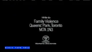 Family Violence PSA - 1989