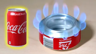 Challenge to recycle Coca-Cola！/ Make a simple alcohol stove (soda can stove)