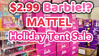 MATTEL HOLIDAY TENT SALE 2023! Barbie Shopping in Los Angeles
