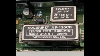 Part 2 -Yaesu FT-DX10 XF-130CN 300Hz filter compared to 500Hz