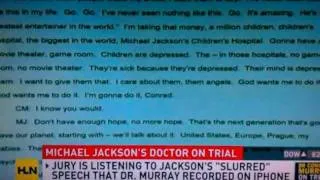 Entire Michael Jackson Slurring Transcript - full recording