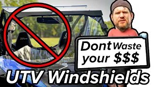 The BEST windshields for Side by sides/UTVs. Polycarbonate beats acrylic every time!