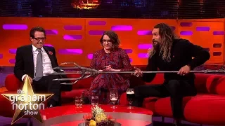 Jason Momoa Shows Off His Aquaman Quindent | The Graham Norton Show