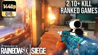 Rainbow Six Siege- 2 10+ Kill Ranked Games Full Gameplay #5! (No Commentary)