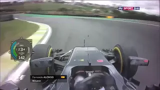 F1-Brazil Grand Prix 2016 Alonso Q3 lap onboard (1' 12'' 266)