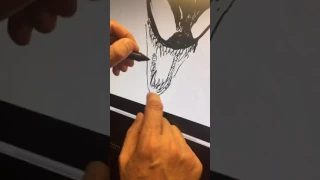 Live Drawing of Marvel's Venom!