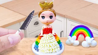 Adorable Miniature Princess Doll Cake Idea 👑🍰 Simple & Tasty | Perfect Cake Decorating Recipe Hacks