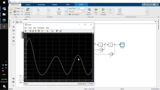 Matlab Simulink model of a Mass-Spring-Damper system