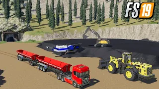 COAL MINE EPISODE #3 YUKON RIVER VALLEY MAP FARMING SIMULATOR 19