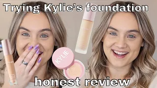 BRAND NEW KYLIE COSMETICS FOUNDATION HONEST REVIEW, POWER PLUSH FOUNDATION, CONCEALER SETTING POWDER