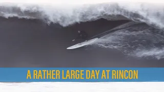 Rather large waves at Rincon, California