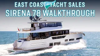 Sirena 78 Semi-Enclosed Flybridge - Walkthrough Tour