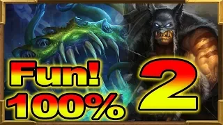 Hearthstone: 100% FUN Rate With My Miracle Yogg Hunter Part 2 | Rise of Shadows New Decks | Wild