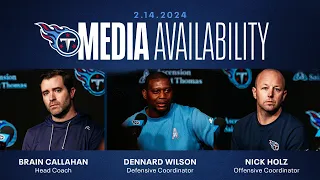 Titans Introduce OC Nick Holz and DC Dennard Wilson | Media Availability