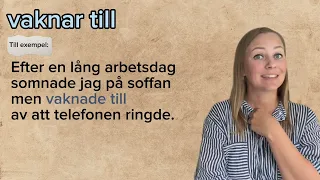 Verb med partikeln ”till” - svensk grammatik