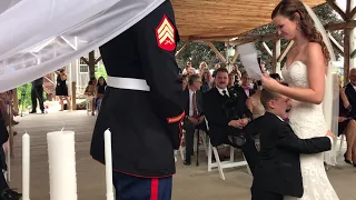 4-Year-Old Boy Cries as Stepmom Reads Wedding Vows She Wrote for Him