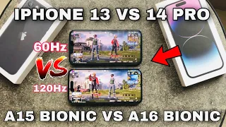 iPhone 13 vs iPhone 14 Pro Pubg Test Speed🔥 Beda 10JT Pilih mana?😈