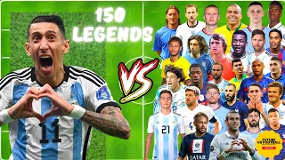 DI MARIA VS 150 LEGENDS | Messi - Neymar - Salah - Mbappe - Ronaldo