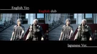 FFXV CGI in game lips difference between English&Japanese Ver.