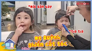 Mẹ Quỳnh Quỳnh ghiền cắt tóc, tỉa mái Bảo Ngọc thành "sân bay Long Thành" được ba Lâm hưởng ứng