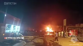 Сильный взрыв в Махачкале