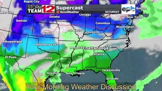 Your Thursday Morning Weather Discussion   A little cooler but the next cold still several days away