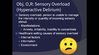 Nursing Fundamentals Unit 12 Sensory Impairments F18