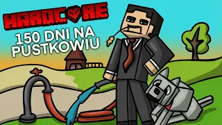 SPEEDRUNNER VS 150 DNI NA PŁASKIM PUSTYNNYM ŚWIECIE Z PATYKAMI W MINECRAFT!